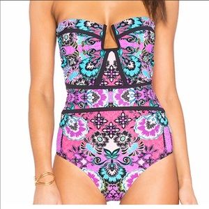 Strapless One Piece Swimsuit